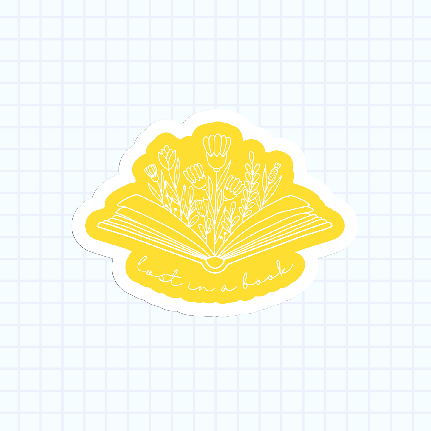 Lost In A Book Sticker