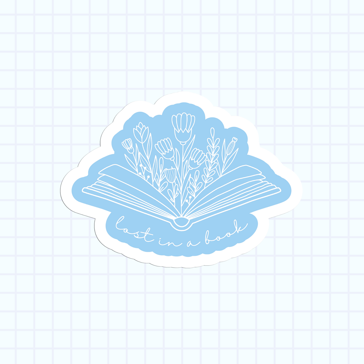 Lost In A Book Sticker