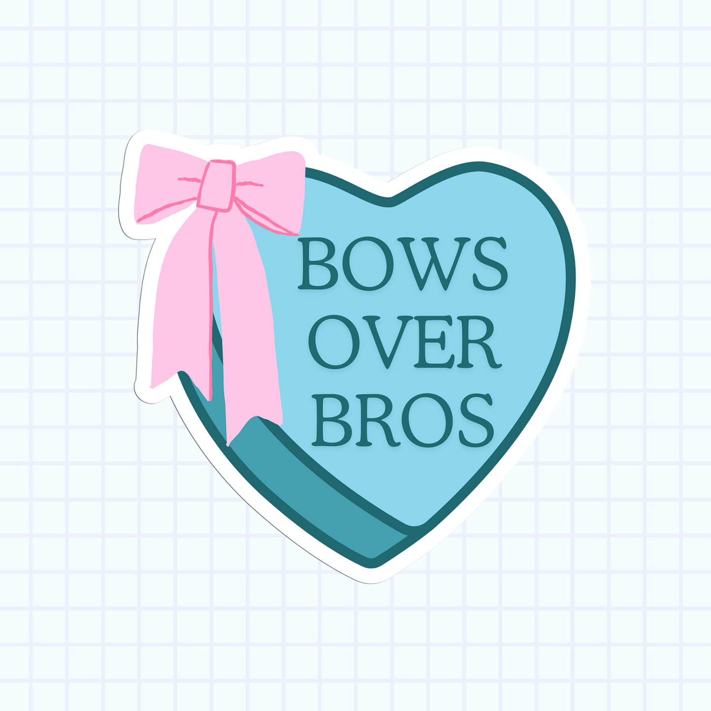 Bows Over Bros Sticker