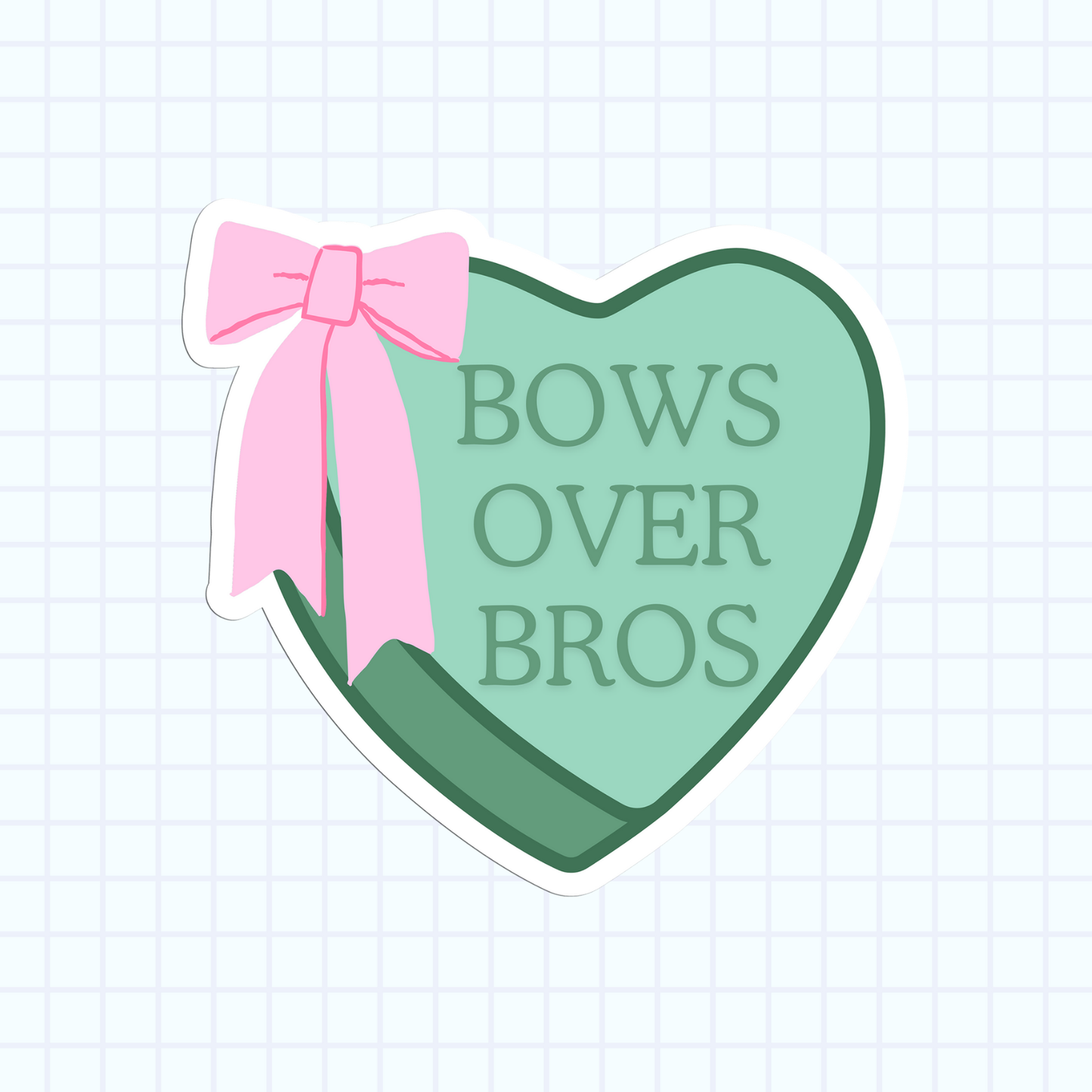 Bows Over Bros Sticker