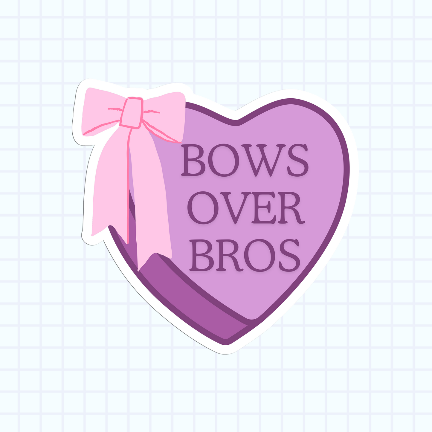 Bows Over Bros Sticker