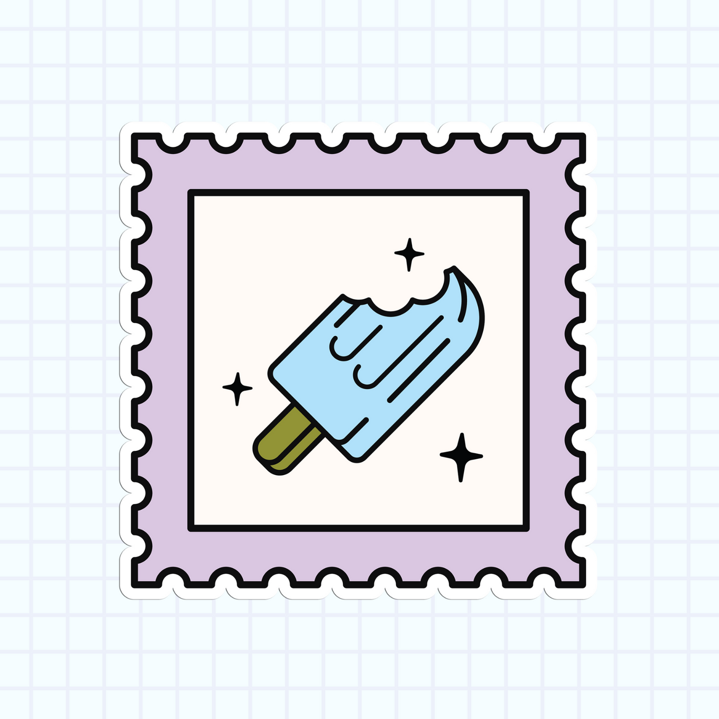 Summer Stamp - Popsicle Sticker