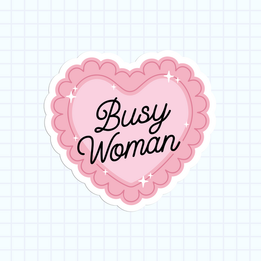 Busy Woman Sticker